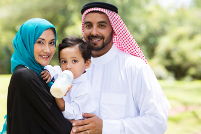 picture of Muslim-American Family