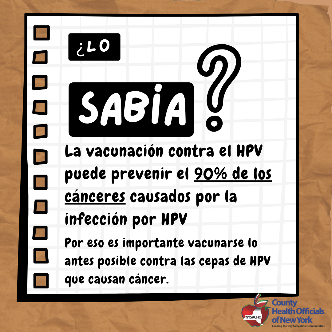 HPV cancer stats in Spanish