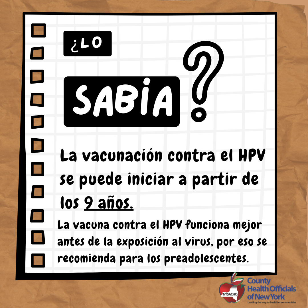 HPV early vaccination in Spanish