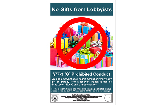Lobbyist No Gift Poster
