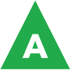 Graphic of a Triangle with the letter A 