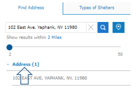 find address in GIS tool