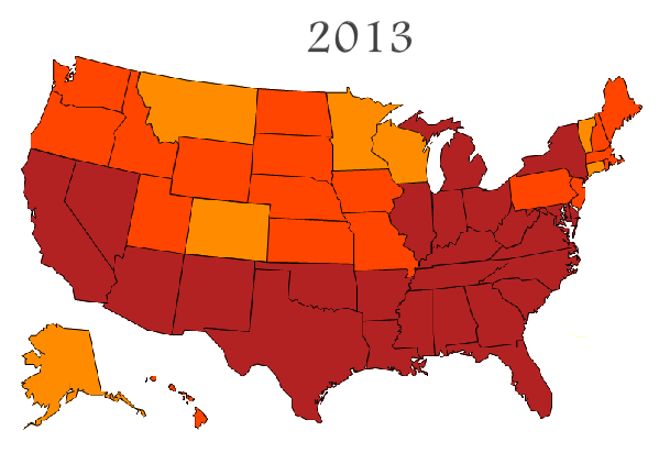 CDC Map Data 2013