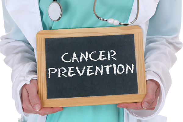 a sign that says 'Cancer Prevention'