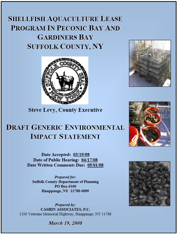 Draft Generic Environmental Impact Statement cover