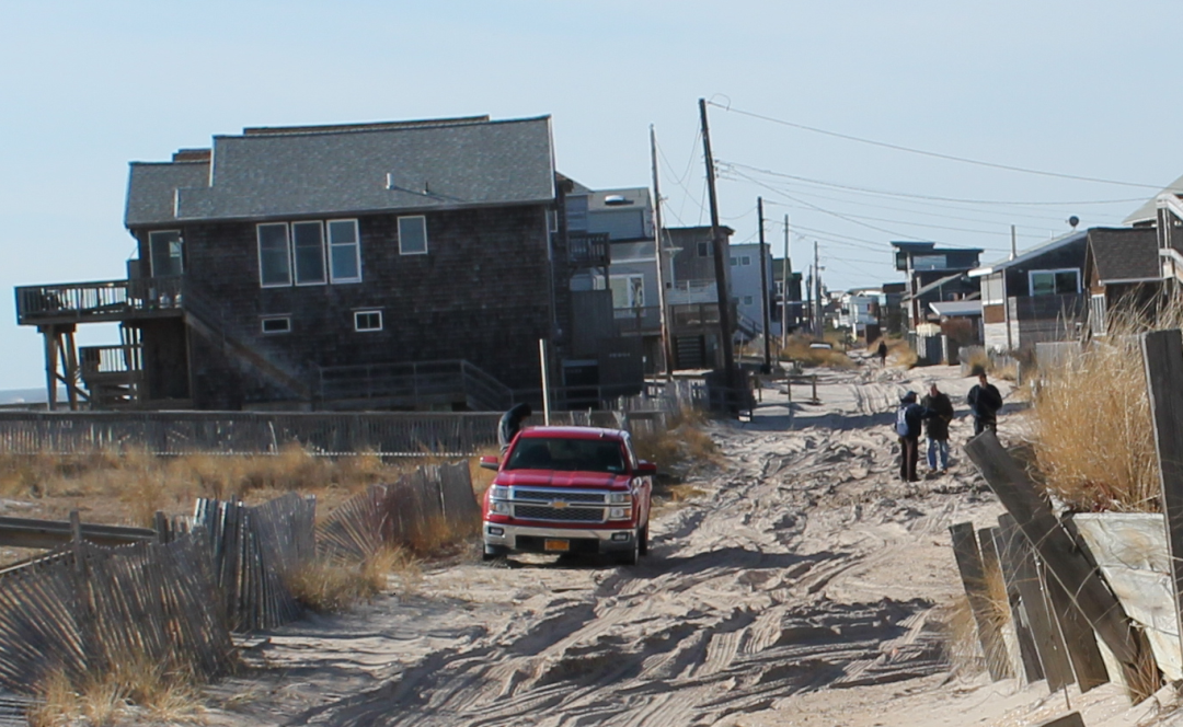 image of Traffic Bay Avenue home under construction at Ocean Bay Park, Fire Island