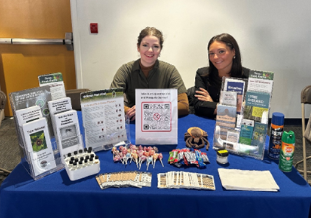 Tick Sense booth set up by suffolk county health department