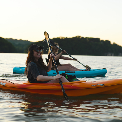 two people going kayaking