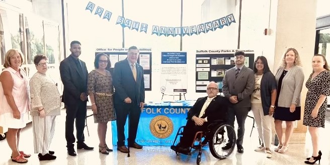 photo op of the Suffolk County Office for People with Disabilities