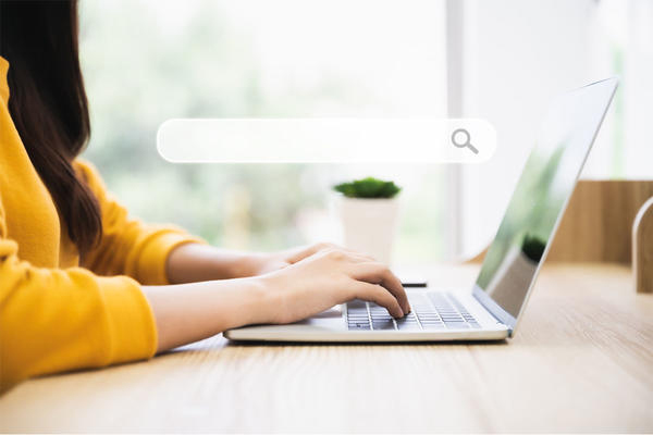 a person using a computer